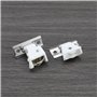 YINETTECH Lot de 2 poulies de renvoi de cordon et 2 mécanismes de verrouillage de cordon pivotants pour stores et stores de mais