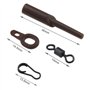 YINETTECH 80pcs Articles de Pêche à la Carpe Manchons Anti-emmêlement Remplacement Matériel de Pêche à la Carpe Accessoires de P