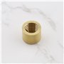 Lot de 10pcs Viroles de Queue de Billard Filetées pour Embouts Adhésifs en Laiton Accessoires de Réparation de Billard (9mm et 1