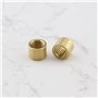 Lot de 10pcs Viroles de Queue de Billard Filetées pour Embouts Adhésifs en Laiton Accessoires de Réparation de Billard (9mm et 1