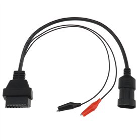 YINETTECH Câble Adaptateur de Diagnostic OBDII OBD2 3 Broches vers 16 Broches pour connecter OBD II 16 Broches Outil de Diagnost