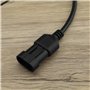 YINETTECH Câble Adaptateur de Diagnostic OBDII OBD2 3 Broches vers 16 Broches pour connecter OBD II 16 Broches Outil de Diagnost