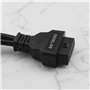 YINETTECH Câble Adaptateur OBDII 6 Broches 9 Broches J1708 J1939 pour Camion Lourd OBDII Y Splitter Scanner Câble Automobile OBD