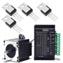 YINETTECH 10 Pièces IRLZ44N Transistors MOSFET de Niveau Logique 47A 55V Transistors MOSFET à Canal N 29x10x4.5mm Utilisés Comme