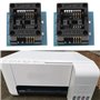 YINETTECH Lot de 2 adaptateurs de programmation SOP8 SOIC8 SO8 SOP8 SOP8 vers DIP8 Module convertisseur de prise IC 24 x 20 mm C