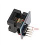 YINETTECH Lot de 2 adaptateurs de programmation SOP8 SOIC8 SO8 SOP8 SOP8 vers DIP8 Module convertisseur de prise IC 24 x 20 mm C