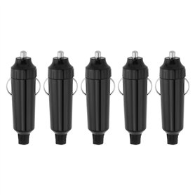 YINETTECH Lot de 5 prises allume-cigare robustes de 20 A 12 V pour câbles jusqu'à 16 AWG de travail -25 à +85 ºC Noir (soudure u