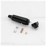 YINETTECH Lot de 5 prises allume-cigare robustes de 20 A 12 V pour câbles jusqu'à 16 AWG de travail -25 à +85 ºC Noir (soudure u