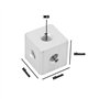 YINETTECH Lot de 20 Connecteurs Cubiques M3 en Aluminium Bloc de Fixation Carré Hexagonal pour Feuille Acrylique Fixe Matériel d