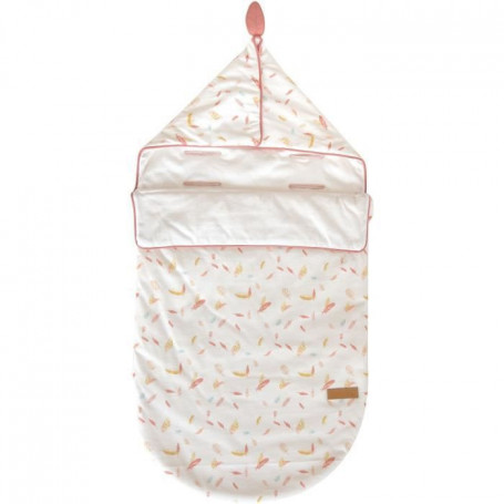 DOMIVA Nid ange Happy - Jersey 100% coton - Réglable - Blanc/Corail/Jaune - 80 c 57,99 €