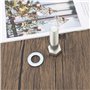 YINETTECH Lot de 4 Boulons Barre Remorquage M16 X 60 Mm avec écrou Rondelle à Ressort Rondelle Plate à Utiliser avec Boulons Cro