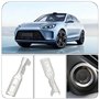 YINETTECH Lot de 100 cosses à sertir femelles de 2,8 mm compatibles avec mini interrupteur de haut-parleur de voiture Argenté