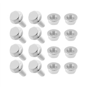 YINETTECH 8 pièces Kit de vis et boulons à bride pour collecteur d'échappement pour le réglage des fixations M10 x 1