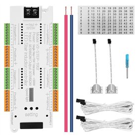 Ocnvlia LED Capteur de Mouvement Bande Lumineuse Escalier 32 Canaux Gradation LumièRe IntéRieur Mouvement Veilleuse 12V / 24V Ba