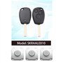 VGOL 10pcs Boutons de Porte-clés à Distance Remplacement Compatible avec Renault Clio Kangoo Megane Modus Twingo Traffic Master 