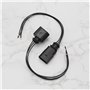 VGOL Lot de 2 connecteurs de capteur de niveau d'huile à 3 broches (mâle et femelle) compatibles avec Audi 1J0973703 8K0973703 3