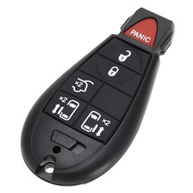 VGOL Coque de clé à Distance de Voiture à 5 Boutons Compatible avec Grand Voyager - Boîtier de Rechange pour télécommande sans c