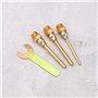 VGOL 3pcs Buses de Pistolet à Colle Chaude 3 Tailles 70mm Buse de Pistolet à Colle en Cuivre avec Kit d'Assortiment de Clés pour