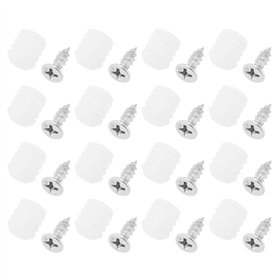 VGOL 50 Sets d'inserts de Chevilles de Charnière en Plastique Kits pour La Réparation de Meubles d'armoire Compatible avec Blum