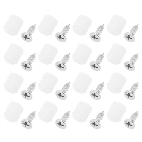VGOL 50 Sets d'inserts de Chevilles de Charnière en Plastique Kits pour La Réparation de Meubles d'armoire Compatible avec Blum