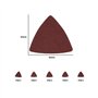 VGOL 50 Accessoires Lot de pour Outils Multifonctions Papier de Verre Triangulaire 80 × 80 Mm Gravier 40/80/120/240 Papier de Ve
