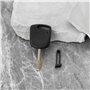 VGOL Lot de 2 Clés de Transpondeur FO21 Noires pour Clé de Voiture Lame de Clé de Voiture Compatible avec Ford Escort Fiesta Mon