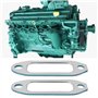 VGOL 2pcs Joints de Tuyau d'échappement Et d'admission pour Moteur 0415 7247 0423 3529 Compatible avec Deutz D07 Et D06