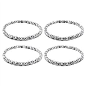 VGOL Lot de 4 Cages à Roulement à Billes de 5/32 Pouces pour Vélo Diamètre Extérieur de 50 Mm Adaptées Aux Casques Surdimensionn