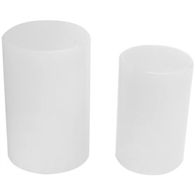 Pvczool 2 Tailles Cylindre Bougies Moules Silicone Moule pour la fabrication de bougies