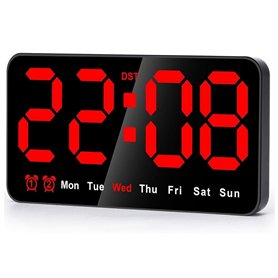 Lrtzizy Horloge Murale Numérique