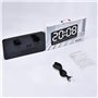 Lrtzizy Horloge Murale Numérique, Horloge Numérique LED de 9 Pouces, Grand Écran avec 12/24 Heures, Gros Chiffres, Petite Horlog