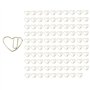 100 PièCes Amour Coeur en de Petits Trombones Agrafes de pour L'éCole de Bureau Trombones en MéTal D'Or