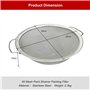 Wisyurt CréPine de Peinture Acier Inoxydable Peinture éMulsion Entonnoir Filtre Couvercle Filtre Outil Produit 60-Mesh 11.4 Pouc