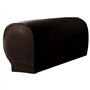 Hopbucan Lot de 2 Housses d'accoudoir en Cuir synthétique Ultra épais et Doux pour chaises Longues, canapés, chaises B