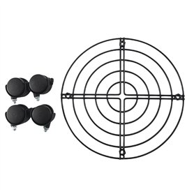 Torribaly Support de pot de fleurs en métal pour intérieur et extérieur