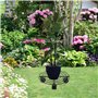Torribaly Support de pot de fleurs en métal pour intérieur et extérieur