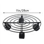Torribaly Support de pot de fleurs en métal pour intérieur et extérieur