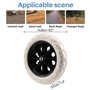 Geieold Noir Blanc Noyau Plastique Mousse Chariot pour Achats Roulettes Panier Roue