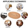 Kopinma Set de table ovale en rotin tissé - Résistant à la chaleur - Antidérapant - Pour cuisine, table à manger, décoration d'i