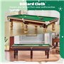 Haptufer Tissu de feutre pour tables de billard de 8 pieds, protecteur de billard avec 6 bandes de tissu utilisées pour les club