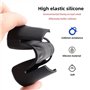 Giyofom POUR Modèle 3/Y Boucle de Ceinture de Sécurité Housse de Protection Silicone Anti-Collision Noir Ceinture de Sécurité Cl