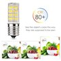 Giyofom Lot de 2 Ampoules LED E17 4W à Intensité Variable pour Four à Micro-Ondes, LumièRe Du Jour 6000K 40W éQuivalent HalogèNe