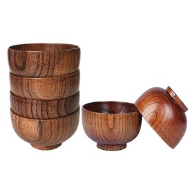 Tagtight 6Pcs bols saladier en bois