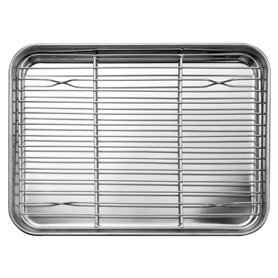Giilayky 10 Pouces Plateau de Four Grille-Pain et Ensemble de Rack