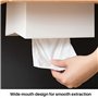Wiedfedy Boîte à mouchoirs de cuisine pour serviettes en papier - Distributeur de mouchoirs mural pour lingettes - Blanc