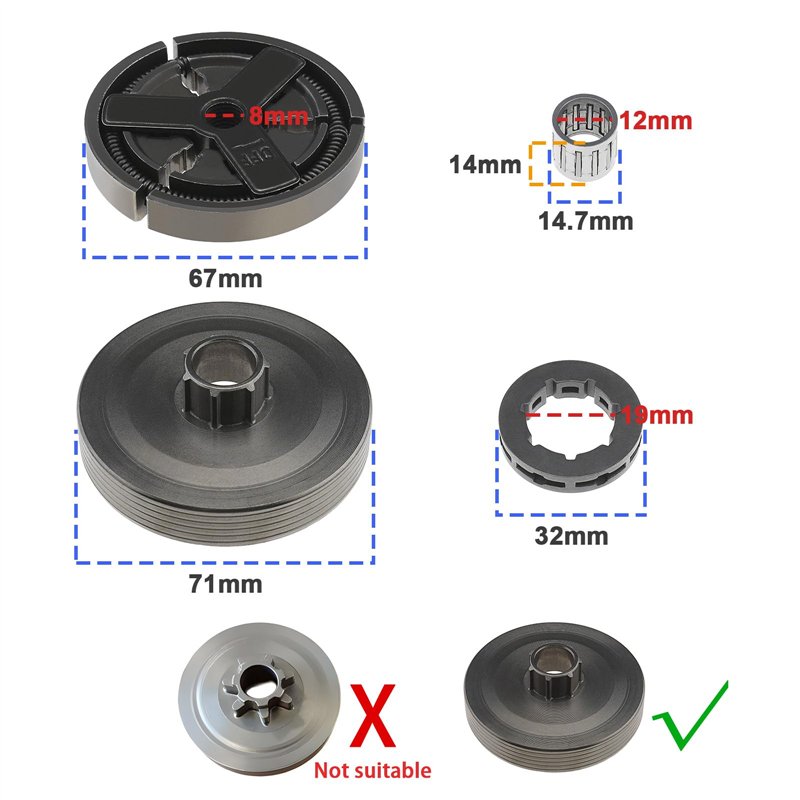 Tagtight Ensemble D'Outils de Coupe-Bordure et de Rainurage à Main pour Béton