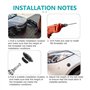Tagtight Lot de 6 Aluminium Vehicle Hood Pins-Quick Release Lock Loquet Bumper, License Plate Lock Clip, Push Button Bonnet