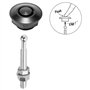 Tagtight Lot de 6 Aluminium Vehicle Hood Pins-Quick Release Lock Loquet Bumper, License Plate Lock Clip, Push Button Bonnet
