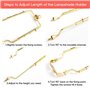 Sudemota 2 Pièces Abat-Jour Support de Harpe E14, E26, E27 Adaptateur de Base de Lumière Réglable Lampe Harpe Kit Cadre en Corne
