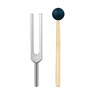 Torribaly Diapason 432 Hz avec boîte de résonance, diapasons en alliage d'aluminium avec marteau en silicone, diapasons pour la 